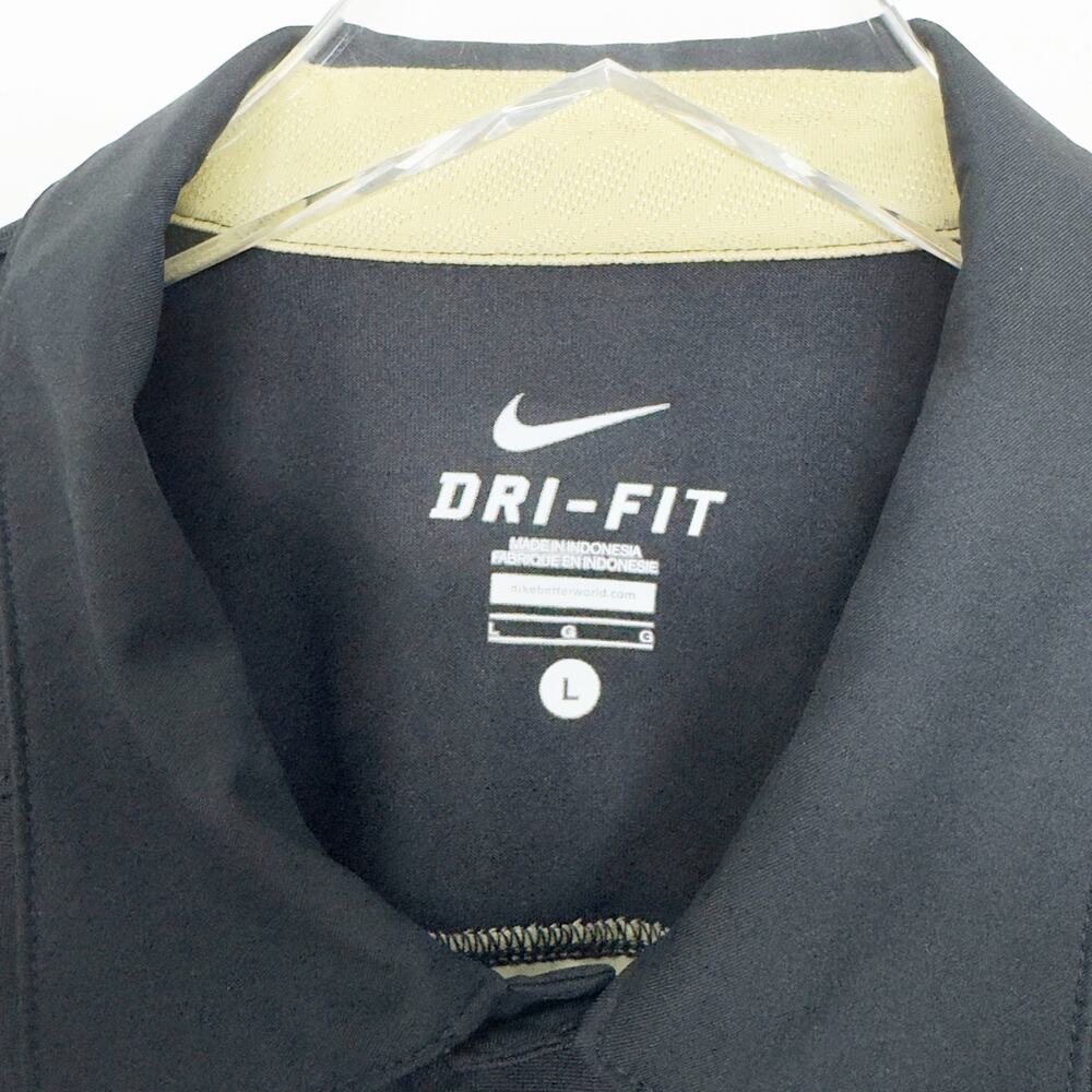 Nike Dri-Fit Black University of Idaho Vandals Polo T-shirt L - Picture 4 of 5